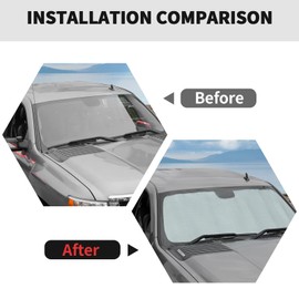 RT-TCZ Windshield Sunshade Sun Shade Heat Shield Window Sun Visor Mat for Chevy Silverado 2007-2013,for GMC Sierra 2007-2013,6PCS
