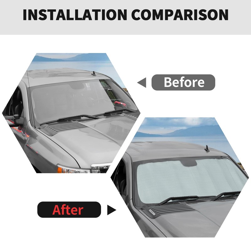 RT-TCZ Windshield Sunshade Sun Shade Heat Shield Window Sun Visor