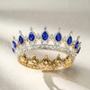 SWEETV Corona Queen para mujer, tiara de boda, corona de