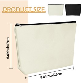 Lukiisoo 2 Pcs Mini Makeup Bag for Purse - Portable Cosmetic Pouch for Women - Small Travel Toiletry Bag With Zipper - Accessories Organizer