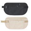 2Pcs Money Belts for Travel Hidden Women, Ultra-Thin Waist Bags,