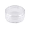 cyclingcolors 2 x Plastic Containers Clear Round Container Bottle Glitter