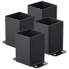 VEVOR 4x4 Post Base 4 Pcs, Inner Size 3.6"x3.6" Post