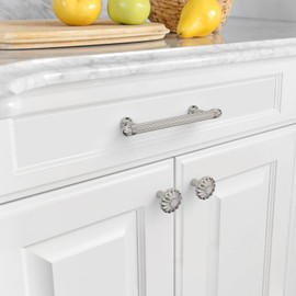 Asidrama 10 Pack 3.75 Inch(96mm) Brushed Satin Nickel Cabinet Pulls Cabinet Handles Cupboard Handles Kitchen Cabinet Hardware for Cupboard Drawer Handles Dresser Pulls