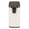 mDesign Small Modern 1.3 Gallon Rectangle Metal Lidded Step Trash