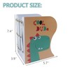 Adjustable Bookend Metal Dinosaur Pattern Bookends Non-Skid Heavy Duty Book
