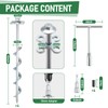 Ciyivak Ground Anchors Screw in – 4 Pack Spiral Tent