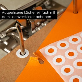 OfficeTree OfficeTree 30 x Dokumententasche A4 Abheftbar mit 200 Lochverstärker - Folientasche A4 - Dokumentenmappe A4 zum Abheften - Klarsichthüllen mit Klettverschluss und Abheftrand