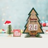 Advent Calendar 2024 Christmas Tree Decor, Rustic Wooden Tree Decorations