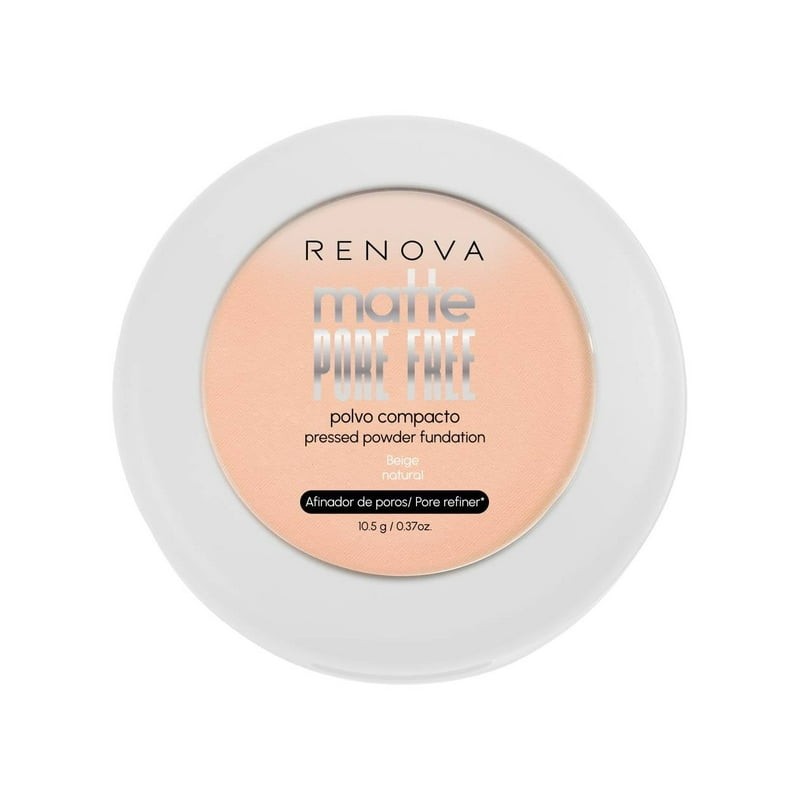 Polvo compacto Renova Matte Pore Free beige soleado 10.5 gr