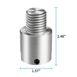 DEEFIINE Woodworking Lathe Headstock Spindle Adapter Convert 1-1/4''X8TPI to 1''X8TPI Thread Chuck Insert Adapter Turning Tool Accessories