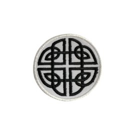 Cletic Knot Viking Circle Patch Iron On Sew On Embroidered Patch Badge Applique for Clothes Shirts Jeans etc