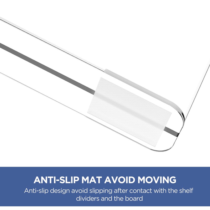 HBlife 3 Pack Clear Shelf Dividers, Vertical Purse Organizer for