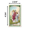 H HOLLY LINES Archangel Raphael Prayer Cards Laminated Set of