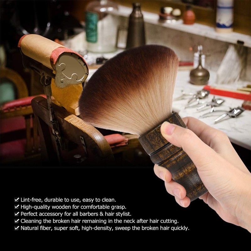 Large Neck Duster Brush Anself Soft Barber Face Cleaning Hairbrush