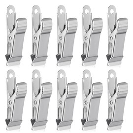 Metal Mini Clamps Metal Alligator Clips Mini Spring Clamp Alligator Clips Crocodile Alligator Clips 1/2 Inch Wide Crocodile Clamps for Wire Photo Curtain Crafts Work 5/16 inch capacity(Silver,10 Pcs)