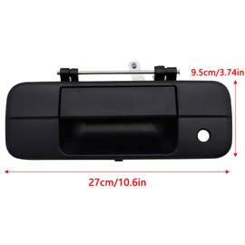 OEMASSIVE Tailgate Handle Liftgate Latch Handle Compatible with Toyota Tundra 2007-2013 Tailgate Lock 69090-0C040 Tailgate Handle Replacement Replaces# 690900C040,81213,TO1915113, Black