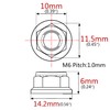 Ruifu Bike Motorcycle Titanium Nuts M6 / M8 / M10
