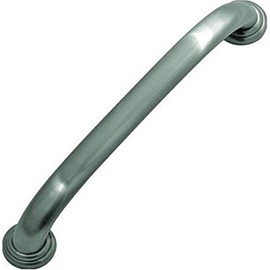 Hickory Hardware 1 Pack Solid Core Kitchen Cabinet Pulls, Luxury Cabinet Handles, Hardware for Doors & Dresser Drawers, 5-1/16 Inch (128mm) Hole Center, Satin Nickel, Zephyr Collection