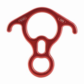 50KN Ox Horn Ring Carabiner High Strength Descender for Outdoor Climbing RescueRed