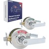 Commercial Door Handle Bathroom Door Lock in Chrome | Vacant