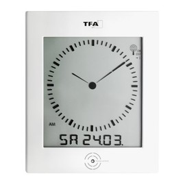 TFA 60.4506 Dialogue Radio Wall Clock with Indoor Temperature Display