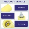 uxcell 2Pcs Slide Gate Guide Roller, 2.3" Nylon Rollers Gate