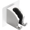 JONKEAN Brushed Nickel Handheld Shower Head Holder with 2 Hanger