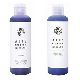 [Set] Ares Color Murasaki Shampoo 6.8 fl oz (200 ml) & Murasaki Treatment, 6.8 fl oz (200 ml)