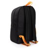 Naruto Shippuden Boys' Backpack Black and Orange Backpack with Adjustable