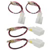 New 4pcs Car Door Speaker Wiring Harness Adapter Connector Plug