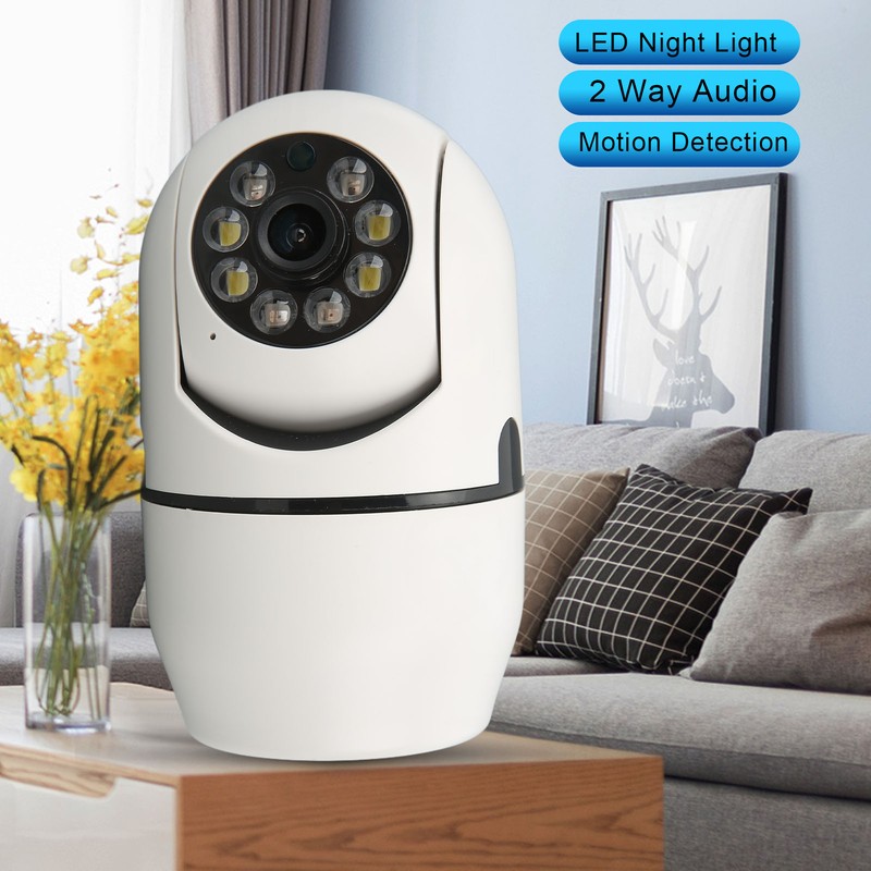 Security Camera WiFi Wireless 1080P LED Night Light Motion Detection