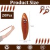 20Pcs Brown Slingshot Poo Finger Toys Bulk,Flying Poo Finger Sling
