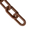 Mr. Chain Heavy-Duty Plastic Barrier Chain, Brown, 2-Inch Link Diameter,