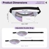 DTGN Holographic Fanny Pack for Women, Cute Waist Belt Bag,