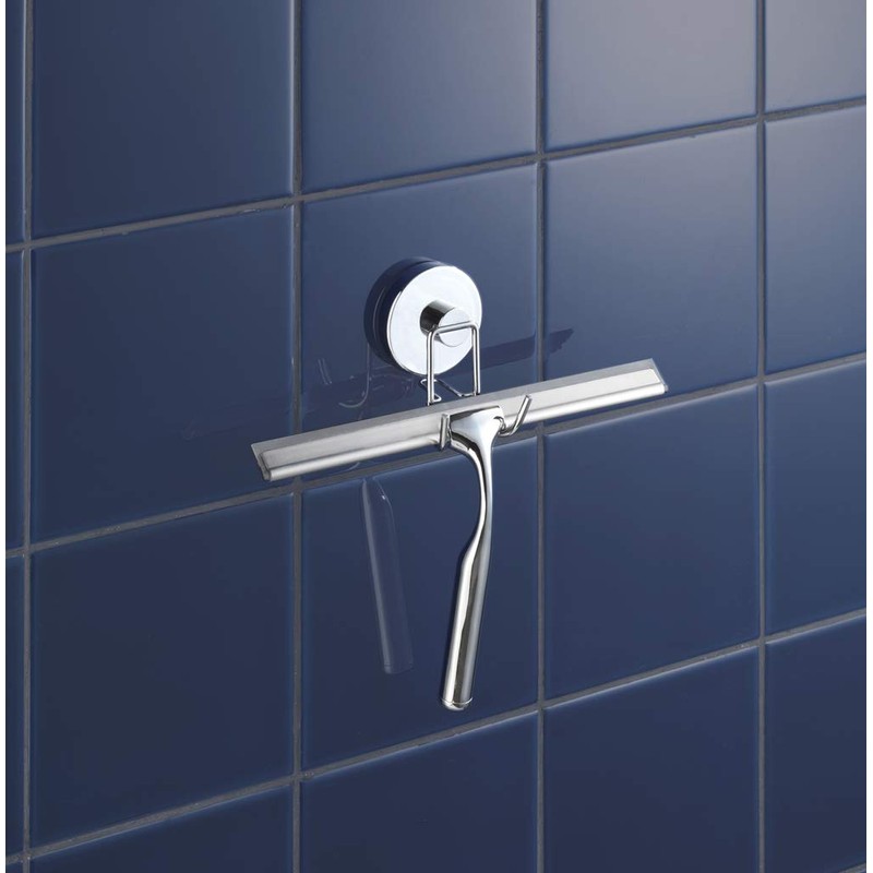 Vacuum Loc Shower Wiper with Holder