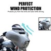 9 inch Black Wave Windshield Windscreen for Harley Electra Touring