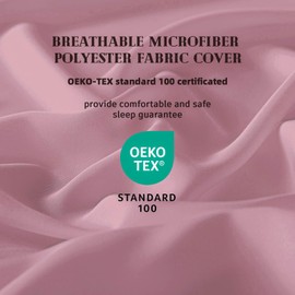 DOWNCOOL Comforters Queen Size, Duvet Insert,Light Pink All Season Duvet, Lightweight Quilt, Down Alternative Hotel Comforter with Corner Tabs (Pink, Queen 88x92 Inches)
