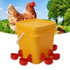 Automatic Chicken Waterer Cup with 12L Handheld Barrel Poultry Drinking