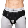 Wonder Care- Grey Inguinal Hernia Support Truss brace for Single/Double