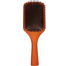 YBNGUAA Air Cushion Hair Brush for Women Wooden Combs Rectangular Paddle Brush, Massage the Scalp (small), Brown