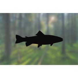 AK Stickers Trout - Vinyl Decal Outdoor Weatherproof - White, (A) X-Small: 3"