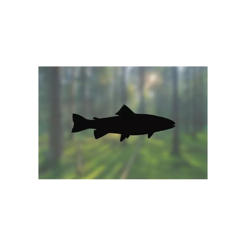 AK Stickers Trout - Vinyl Decal Outdoor Weatherproof - White,