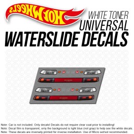 MMR 1/64 Scale HONDA CIVIC EF Head Tail Light WaterSlide Decal for Hot - Set of 2 (Inverted Version)