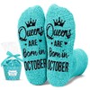HAPPYPOP October Queen Birth Month Socks - October Birthday Gifts,