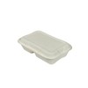 Kitchsy Disposable White Hinged Clamshell Take Out Food Containers Heavy