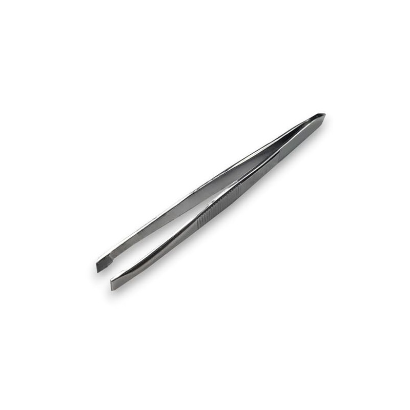 Slant Tip Tweezers Professional Stainless Steel Silver Slanted Tweezer Best