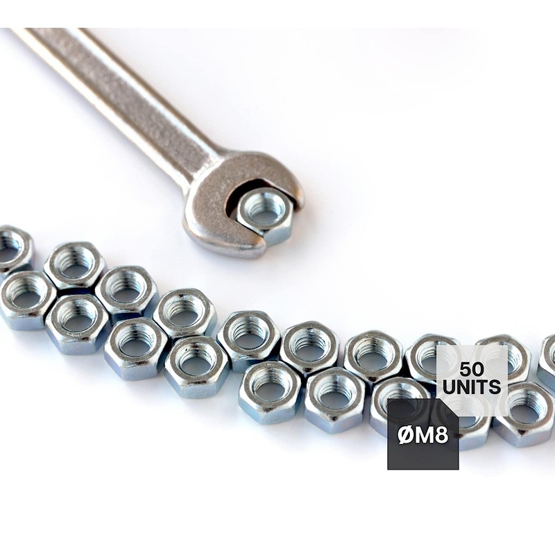 DOJA Barcelona Nuts | 50 Hex Nuts M4 | 3.2
