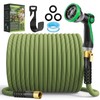 PALRORY Non-Expandable Garden Hose 100 ft, Ultra Lightweight Flexible Water