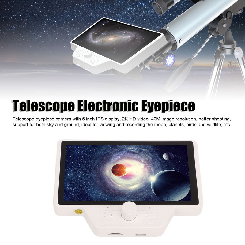Telescope Electronic Eyepiece 5in IPS Screen 2K HD WiFi Digital